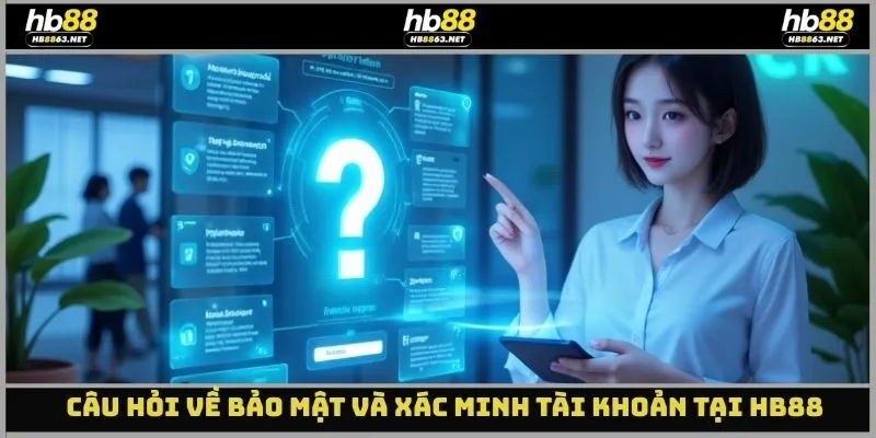 Câu hỏi về bảo mật và xác minh tài khoản tại Hb88