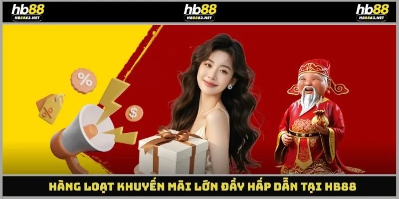 Hàng loạt khuyến mãi lớn đầy hấp dẫn tại HB88