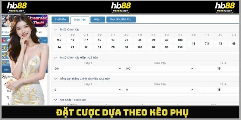 Đặt cược dựa theo kèo phụ